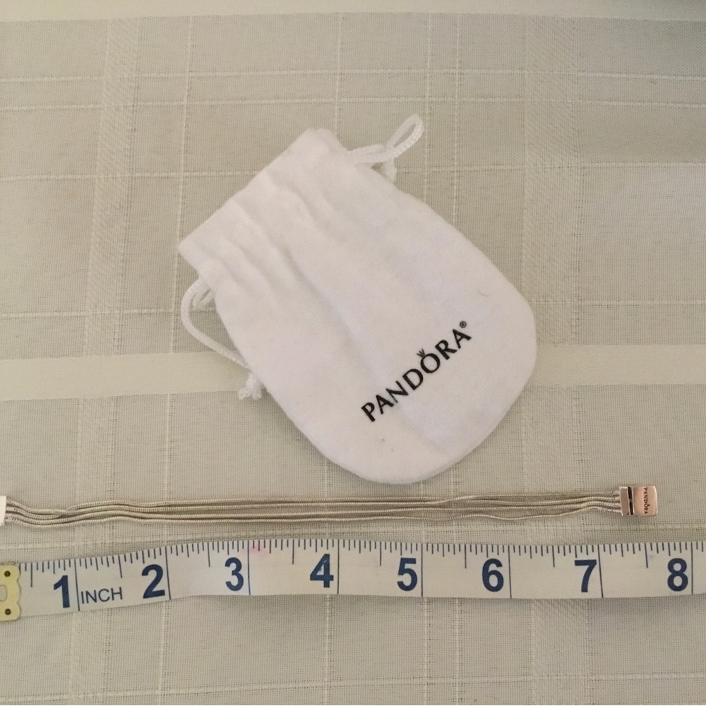 PANDORA RETIRED REFLEXIONS SNAKE CHARM BRACELET/RETIRED PANDORA HEART CLIP - Picture 9 of 10